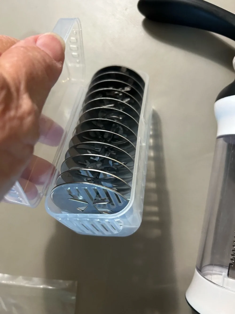 New White and Black Cookie Press / Pastry Decorator no box